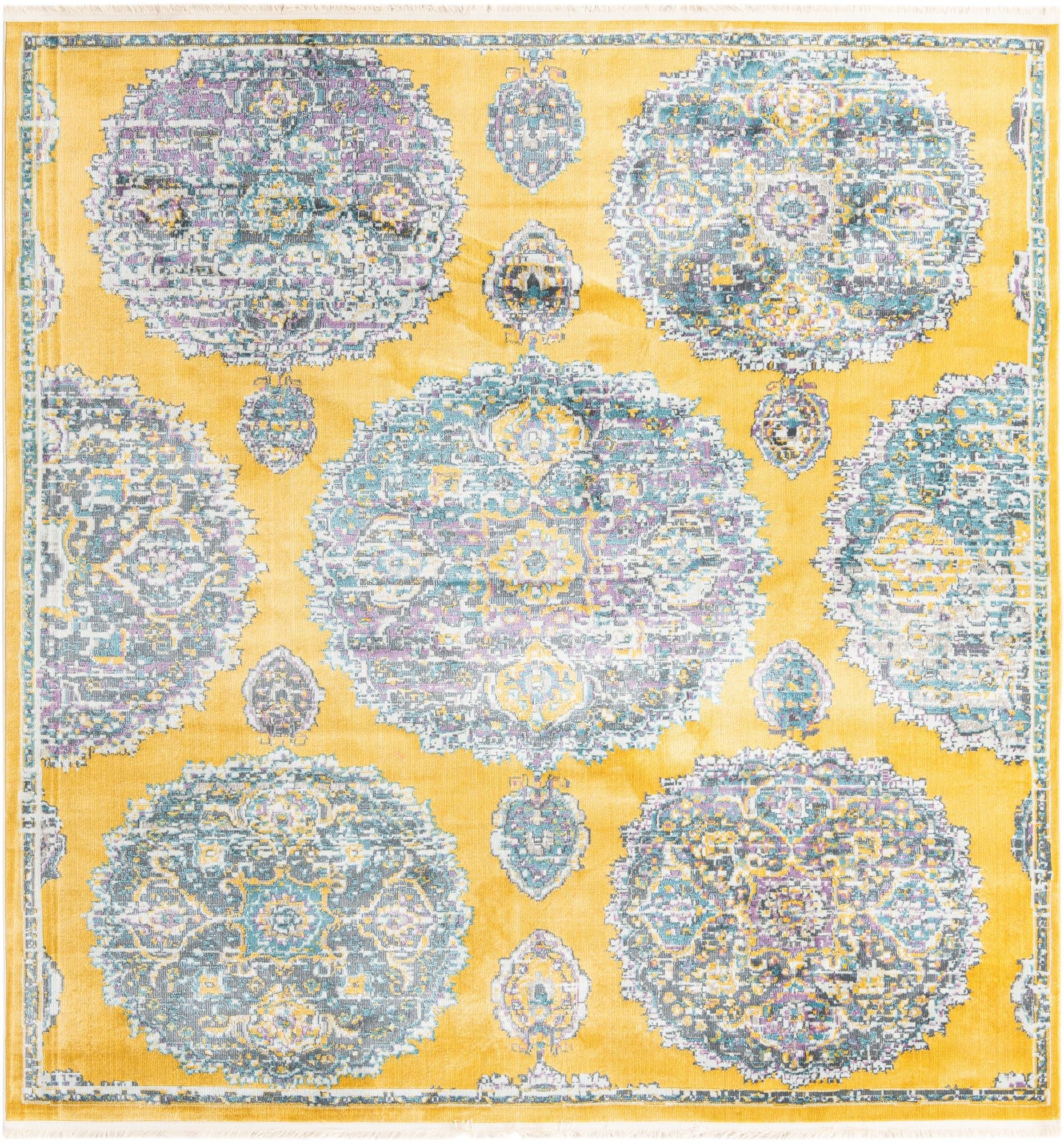 Arcadia Rugs Collection Area Rug -  Atlantis (Yellow)