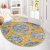 Arcadia Rugs Collection Area Rug -  Atlantis (Yellow) Oval Yellow  lifestyle 84