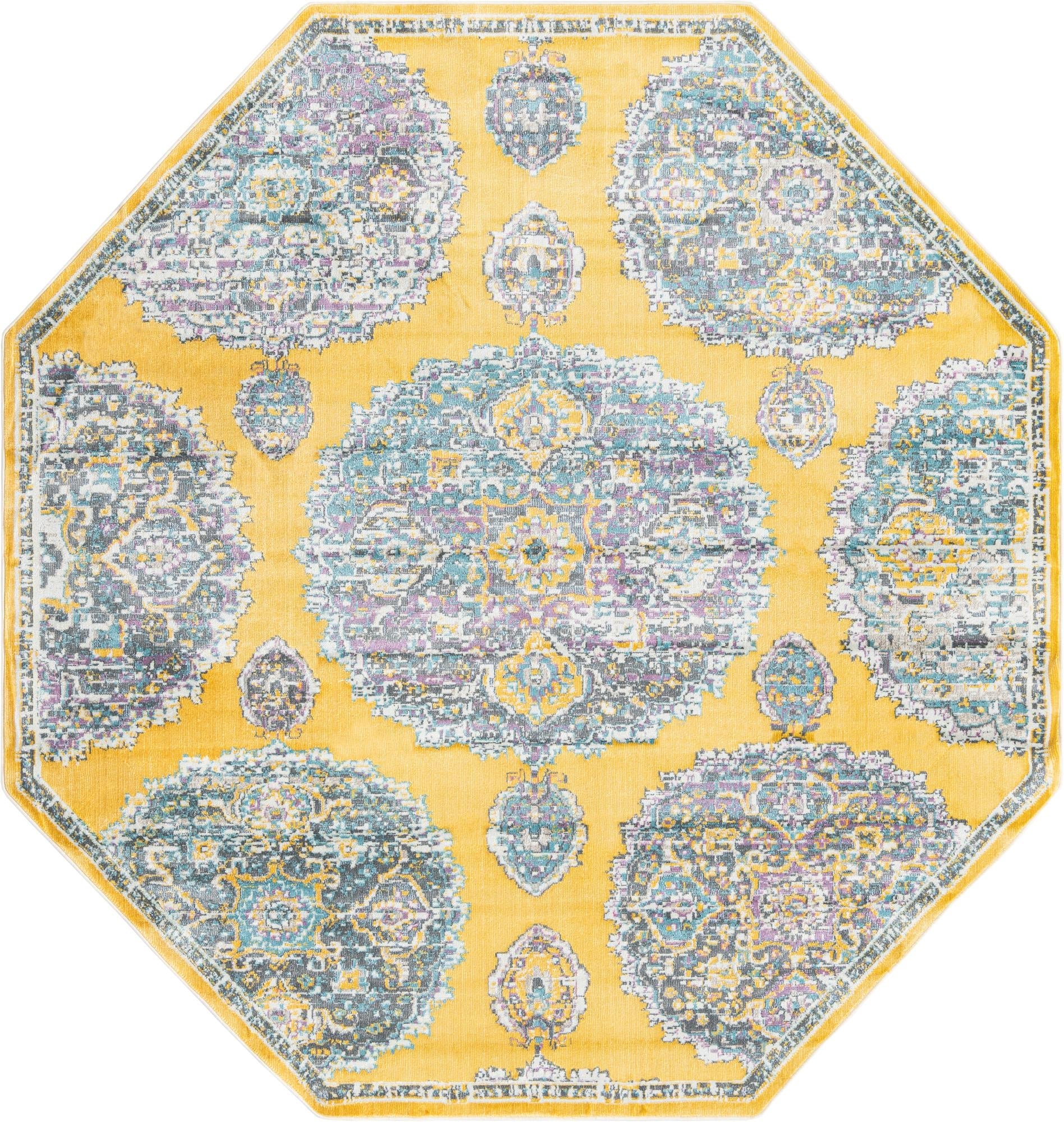 Arcadia Rugs Collection Area Rug -  Atlantis (Yellow)