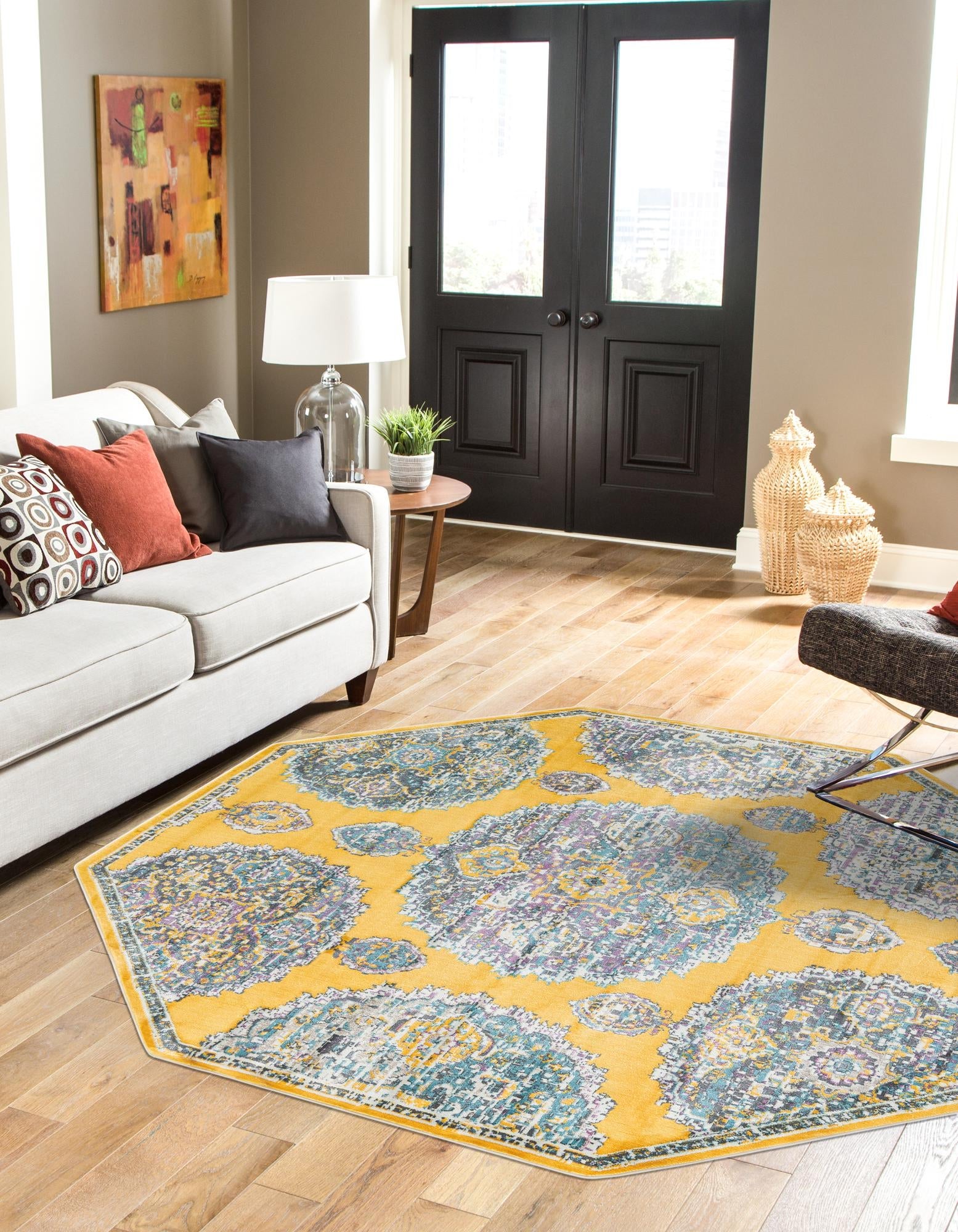 Arcadia Rugs Collection Area Rug -  Atlantis (Yellow)