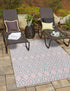 Urban Oasis Rugs Collection Area Rug -  Boulevard (Pink and Aqua)