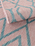 Urban Oasis Rugs Collection Area Rug -  Boulevard (Pink and Aqua)