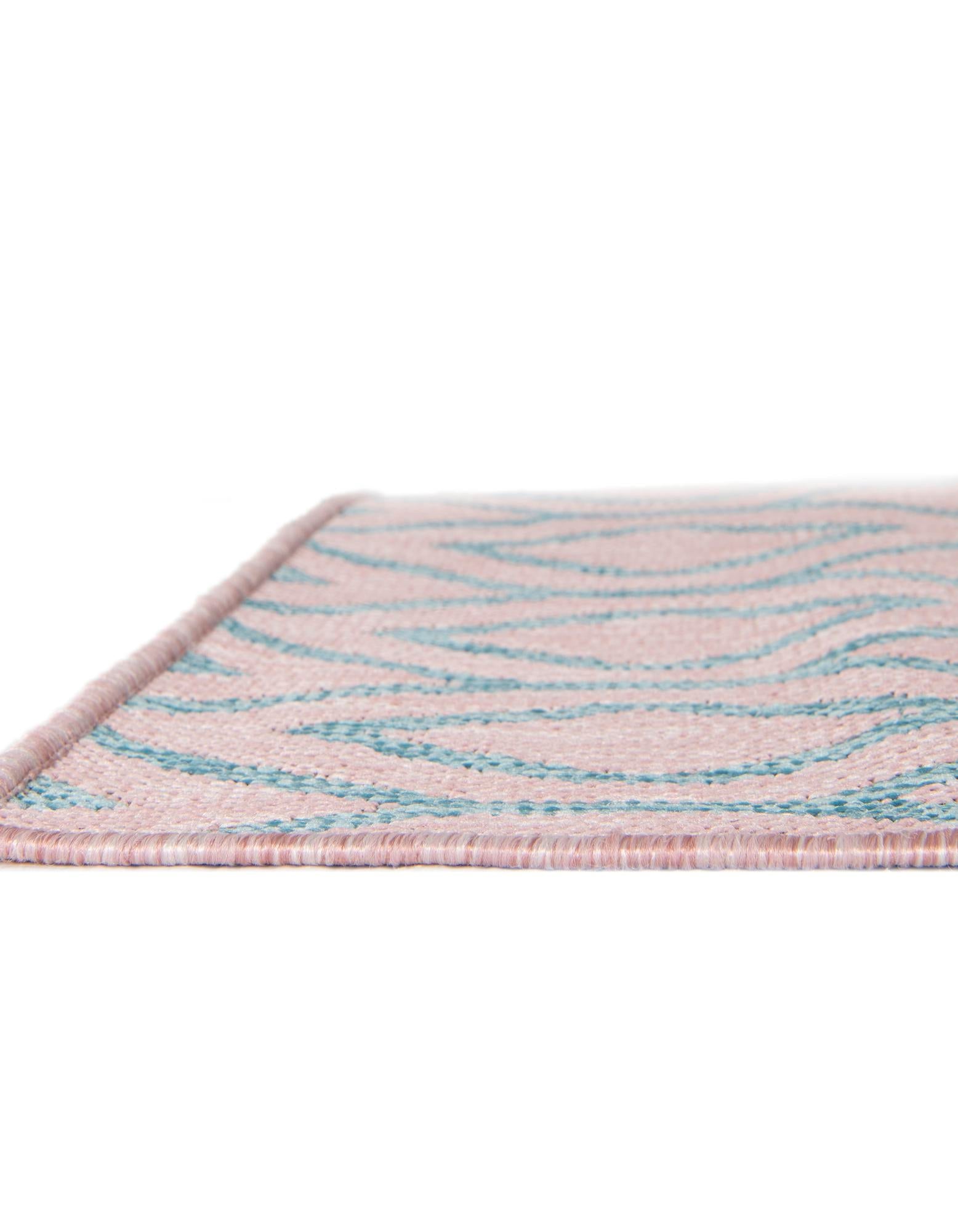 Urban Oasis Rugs Collection Area Rug -  Boulevard (Pink and Aqua)