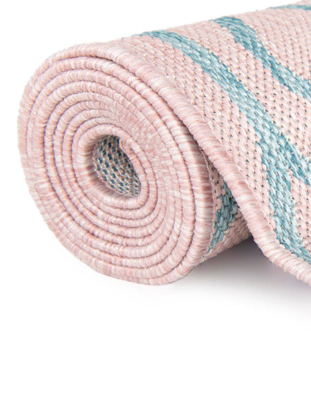 Urban Oasis Rugs Collection Area Rug -  Boulevard (Pink and Aqua)