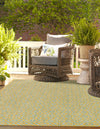 Urban Oasis Rugs Collection Area Rug -  Rooftop (Yellow and Aqua) Rectangle Yellow and Aqua  lifestyle 2