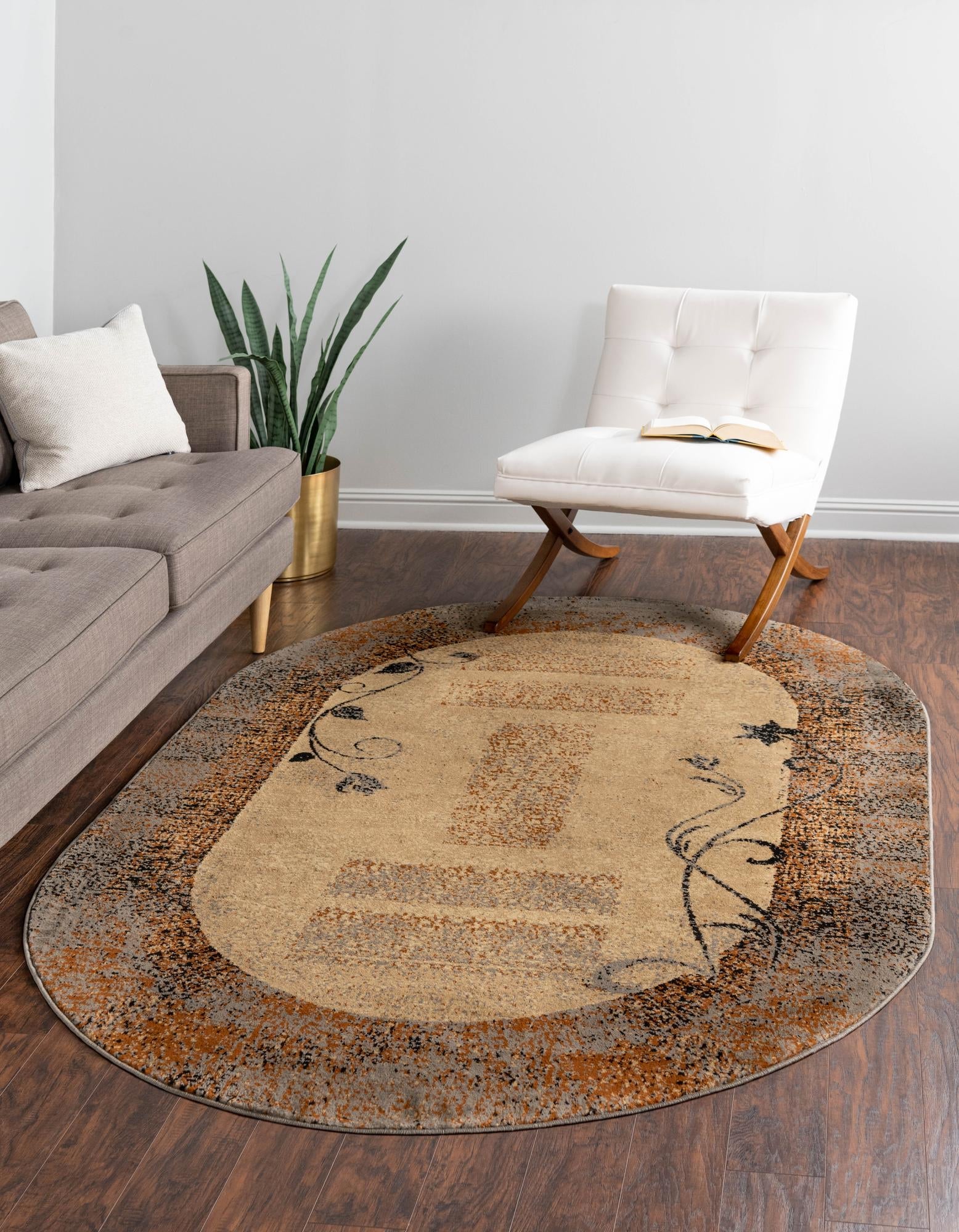 Bistro Lounge Collection Area Rug -  Affogato