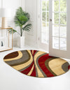 Bistro Lounge Collection Area Rug -  Frappe Oval Beige  lifestyle 69