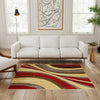 Bistro Lounge Collection Area Rug -  Frappe Square Beige  lifestyle 109