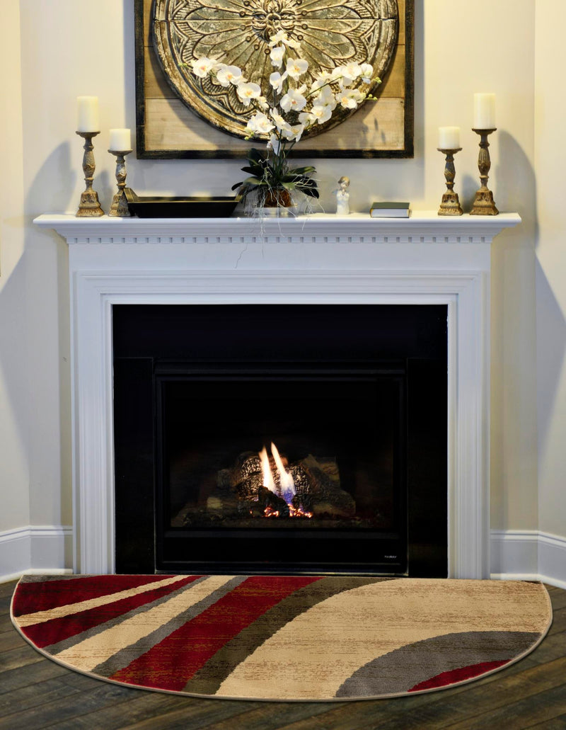 Bistro Lounge Collection Area Rug -  Frappe Hearth Beige  lifestyle 27