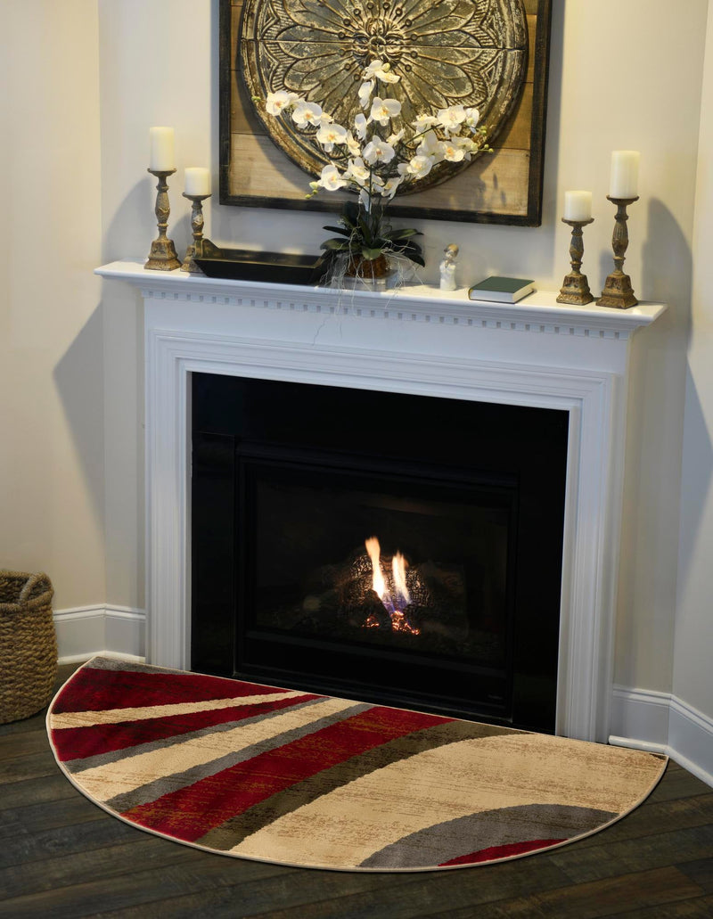 Bistro Lounge Collection Area Rug -  Frappe Hearth Beige  lifestyle 33