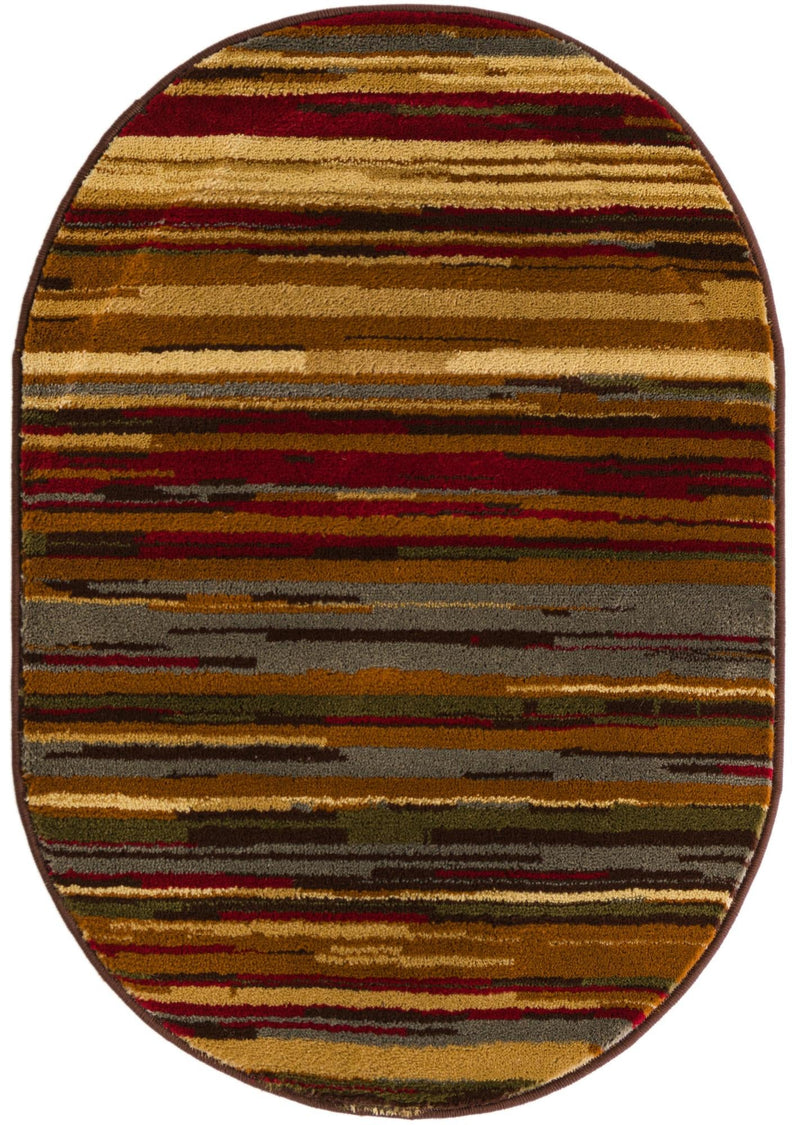 Bistro Lounge Collection Area Rug -  Americano Oval Beige  lifestyle 24