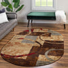 Bistro Lounge Collection Area Rug -  Ristretto Oval Multi  lifestyle 114