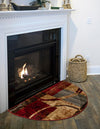 Bistro Lounge Collection Area Rug -  Ristretto Hearth Multi  lifestyle 37