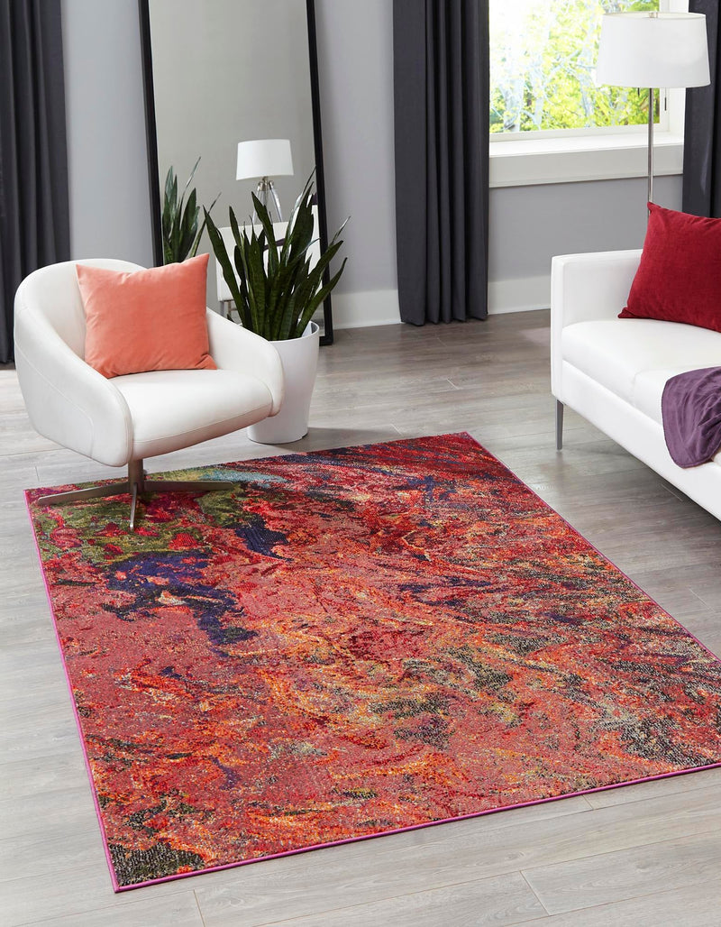 Autumnal Tapestry Collection Area Rug -  Chromaticville Rectangle Multi  lifestyle 2