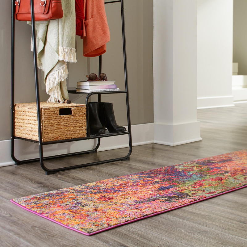 Autumnal Tapestry Collection Area Rug -  Chromaticville Runner Multi  lifestyle 43