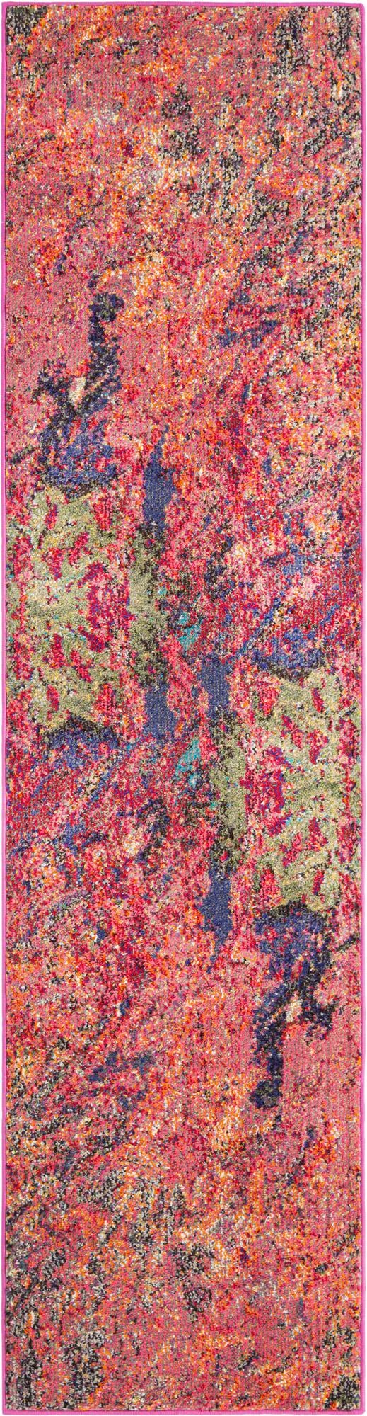 Autumnal Tapestry Collection Area Rug -  Chromaticville Runner Multi  lifestyle 15