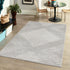 Seychelles Stripes Collection Area Rug - Mahe (Gray and Ivory)