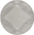 Seychelles Stripes Collection Area Rug - Mahe (Gray and Ivory)