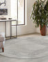 Seychelles Stripes Collection Area Rug - Mahe (Gray and Ivory)