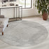 Seychelles Stripes Collection Area Rug - Mahe (Gray and Ivory)