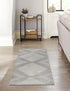 Seychelles Stripes Collection Area Rug - Mahe (Gray and Ivory)