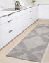 Seychelles Stripes Collection Area Rug - Mahe (Gray and Ivory)