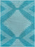 Seychelles Stripes Collection Area Rug - Mahe (Turquoise) Rectangle Turquoise Main