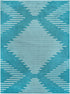 Seychelles Stripes Collection Area Rug - Mahe (Turquoise)