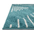 Seychelles Stripes Collection Area Rug - Mahe (Turquoise)