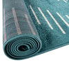 Seychelles Stripes Collection Area Rug - Mahe (Turquoise) Runner Turquoise  lifestyle 10