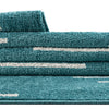 Seychelles Stripes Collection Area Rug - Mahe (Turquoise) Runner Turquoise  lifestyle 12