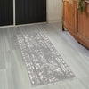 Brighton Stripes Collection Area Rug - Sussex (Gray and Ivory) Runner Gray and Ivory  lifestyle 13