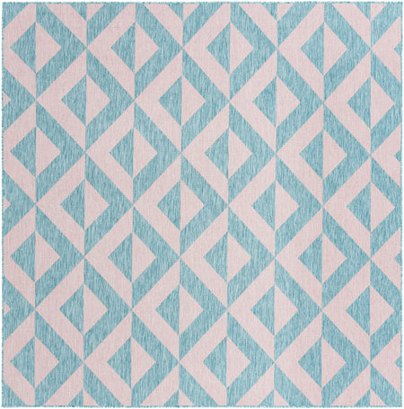 Urban Oasis Rugs Collection Area Rug -  Highrise (Pink and Aqua)