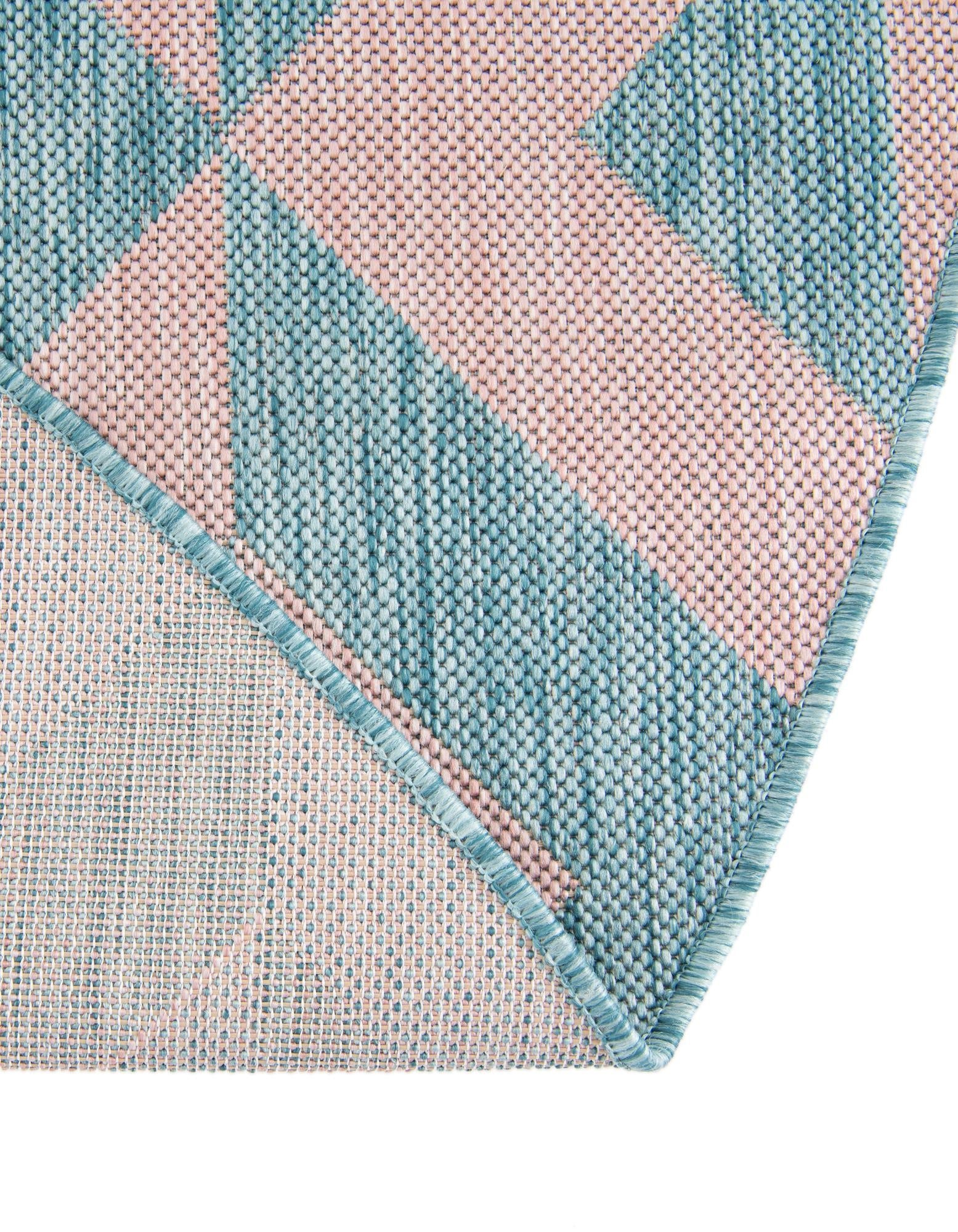 Urban Oasis Rugs Collection Area Rug -  Highrise (Pink and Aqua)