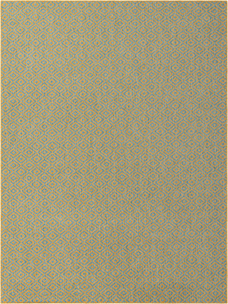 Urban Oasis Rugs Collection Area Rug -  Rooftop (Yellow and Aqua)