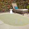 Urban Oasis Rugs Collection Area Rug -  Rooftop (Yellow and Aqua) Oval Yellow and Aqua  lifestyle 22