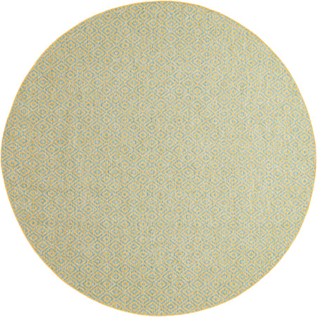 Urban Oasis Rugs Collection Area Rug -  Rooftop (Yellow and Aqua)