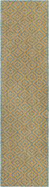 Urban Oasis Rugs Collection Area Rug -  Rooftop (Yellow and Aqua) Runner Yellow and Aqua Main