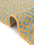 Urban Oasis Rugs Collection Area Rug -  Rooftop (Yellow and Aqua)