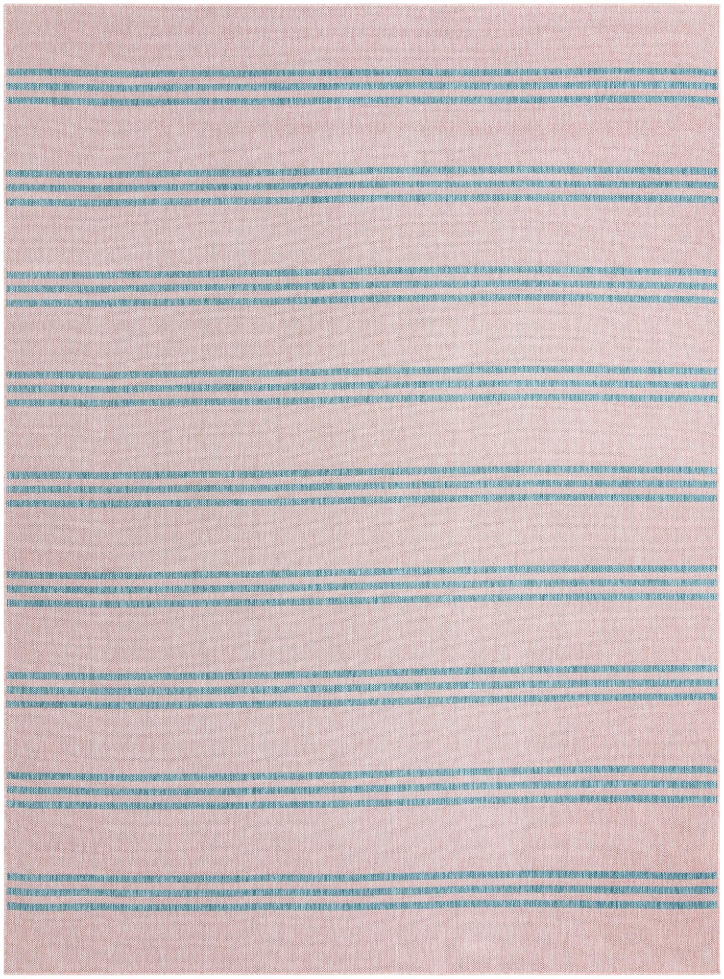 Urban Oasis Rugs Collection Area Rug -  District (Pink and Aqua)