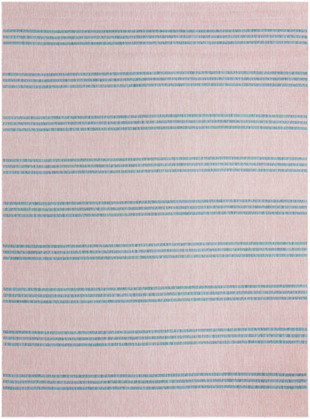 Urban Oasis Rugs Collection Area Rug -  District (Pink and Aqua)