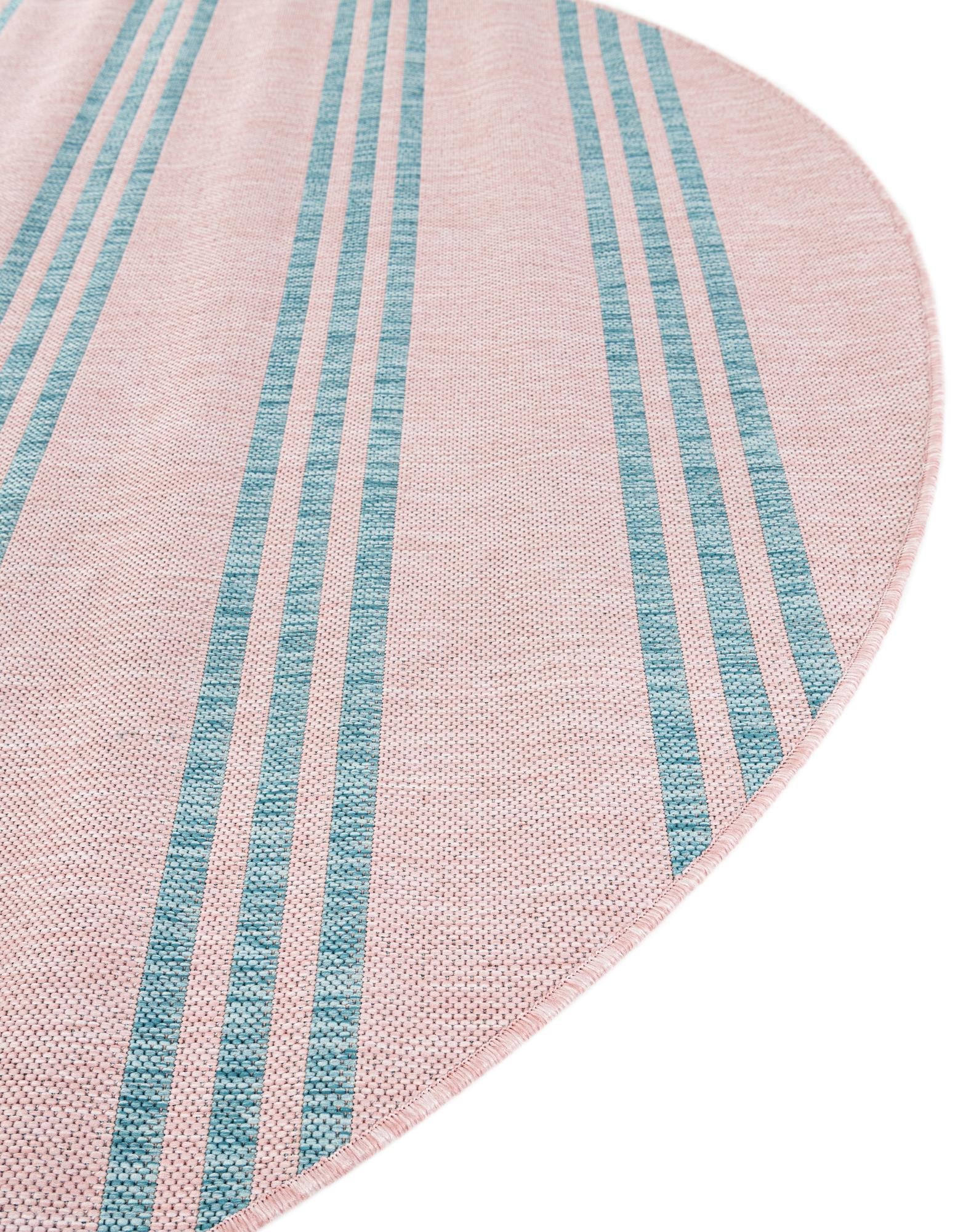 Urban Oasis Rugs Collection Area Rug -  District (Pink and Aqua)