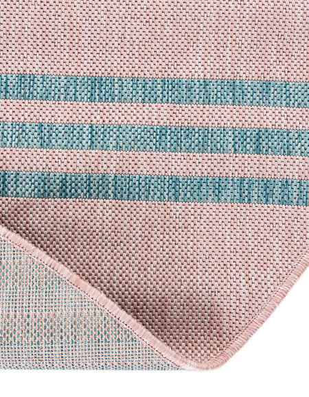 Urban Oasis Rugs Collection Area Rug -  District (Pink and Aqua)