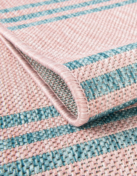 Urban Oasis Rugs Collection Area Rug -  District (Pink and Aqua)