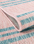 Urban Oasis Rugs Collection Area Rug -  District (Pink and Aqua)