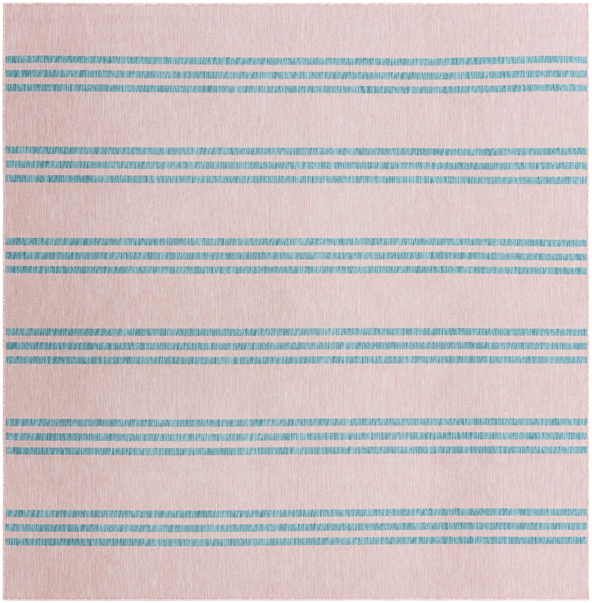 Urban Oasis Rugs Collection Area Rug -  District (Pink and Aqua)