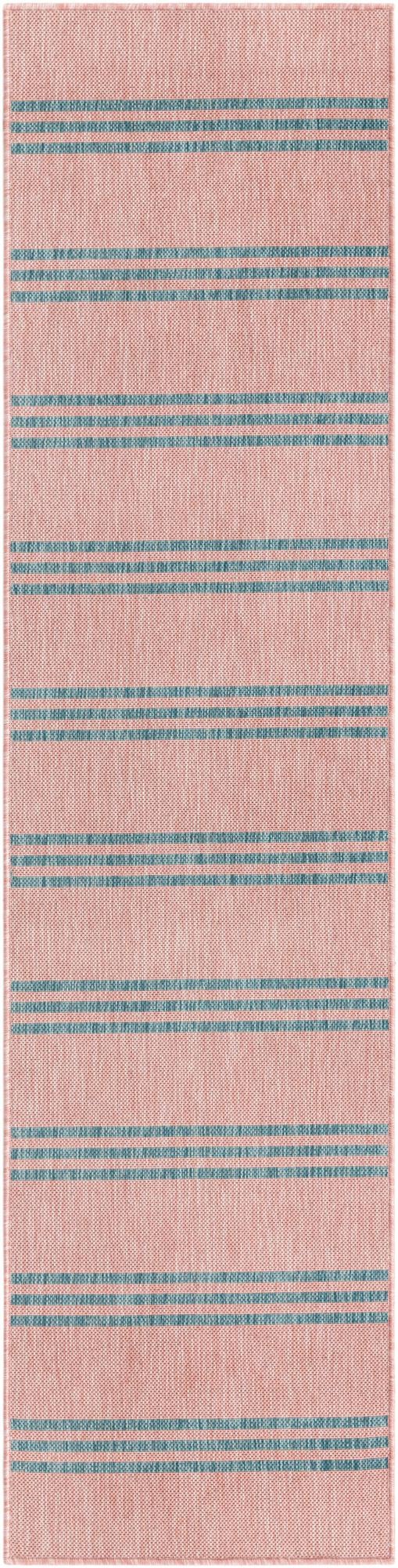 Urban Oasis Rugs Collection Area Rug -  District (Pink and Aqua)