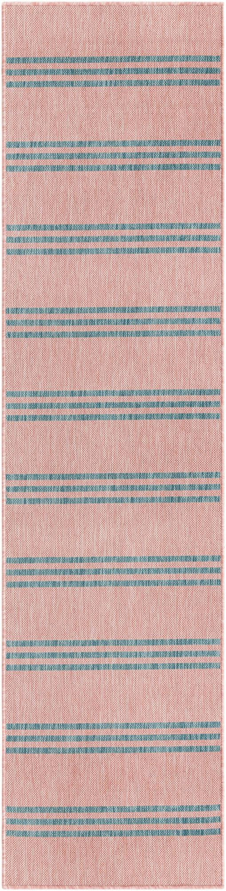 Urban Oasis Rugs Collection Area Rug -  District (Pink and Aqua)