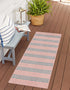 Urban Oasis Rugs Collection Area Rug -  District (Pink and Aqua)