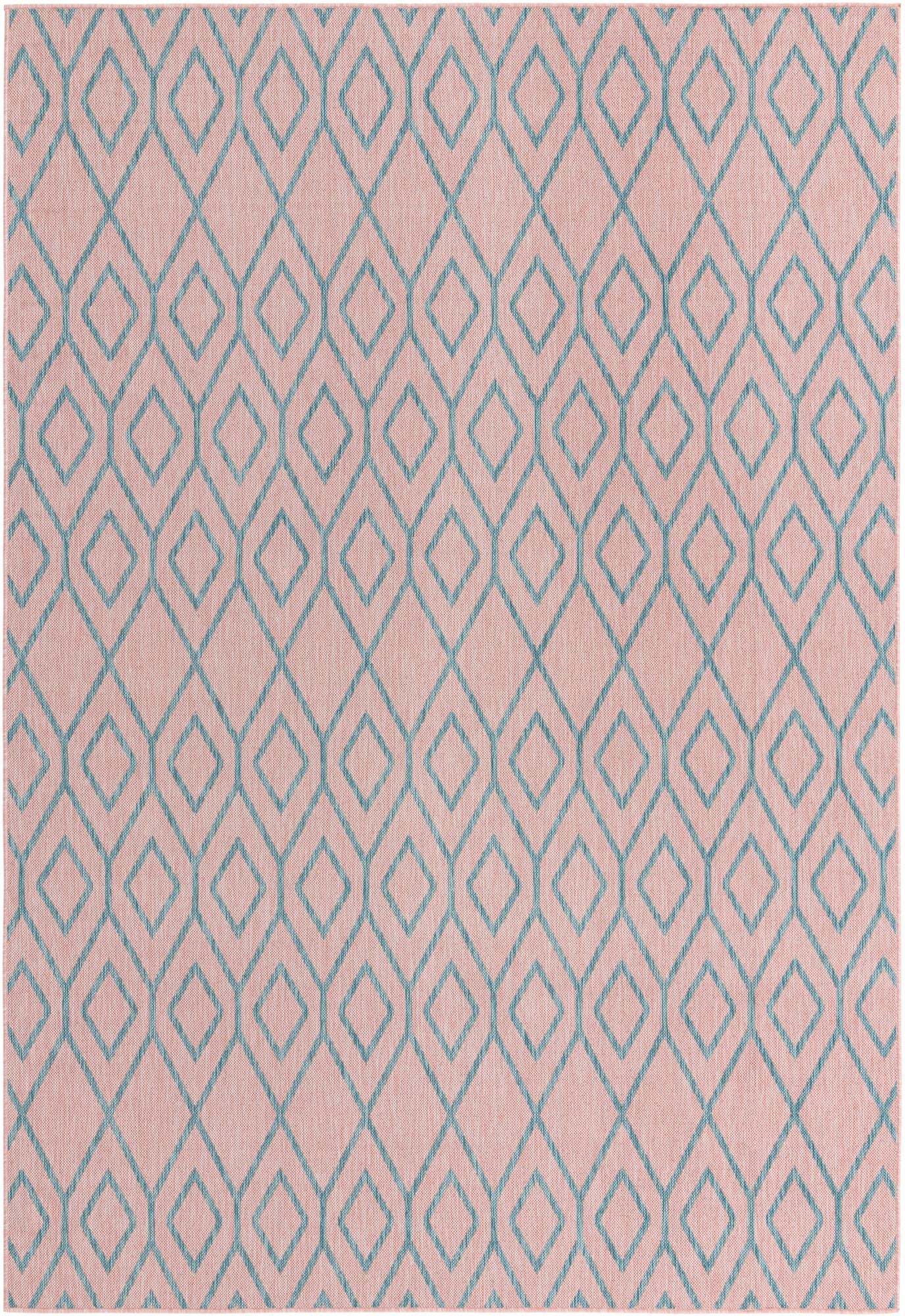 Urban Oasis Rugs Collection Area Rug -  Boulevard (Pink and Aqua)